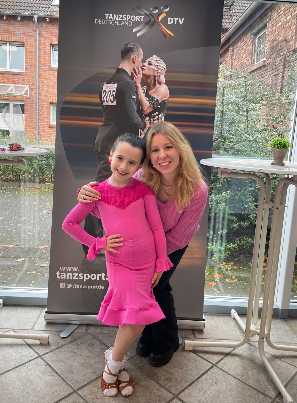 Katharina mit Trainerin Laura Ahting