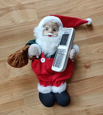 Weihnachten Telefon